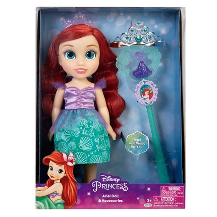 Boneca Princesas da Disney Multikids Ariel com varinha e tiara - BR1927OUT [Reembalado] BR1927OUT