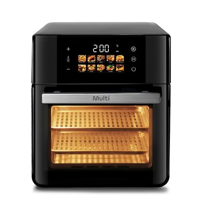Fritadeira Elétrica Air Fryer e Forno 10L 1500W 220V Preta Multi - GO257 GO257