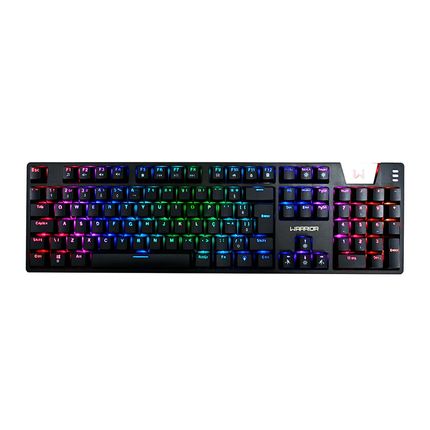 Teclado Gamer Mecânico Royal Score, Full Size, Blue Switch, ABNT2, RGB Preto Warrior - TC313 TC313