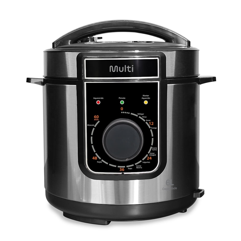 Panela de Pressão 6L 1000W-220V Cinza Multi - GO503