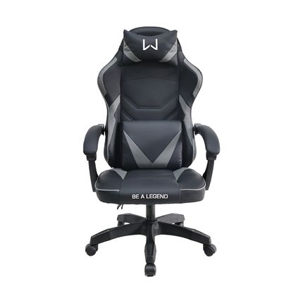 Cadeira Gamer Forge Super Resistênte Preta e Cinza Warrior - GA300 GA300
