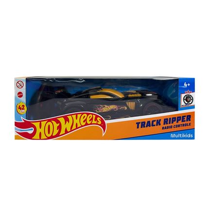 Carrinho de Controle Remoto Hot Wheels Track Ripper Preto Multikids - BR2578OUT [Reembalado] BR2578OUT