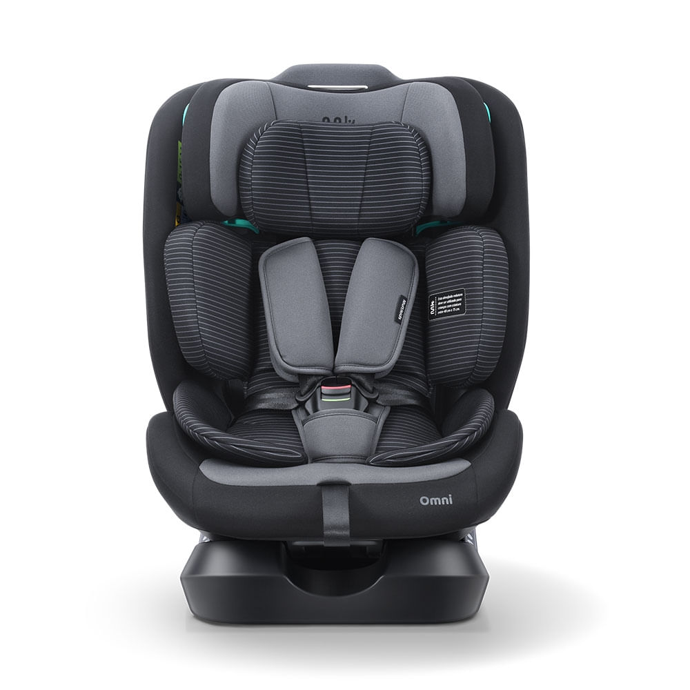 Cadeirinha Infantil para Carro Omni 0-36Kg (40-150cm) Preto e Cinza Multikids - BB712OUT [Reembalado]