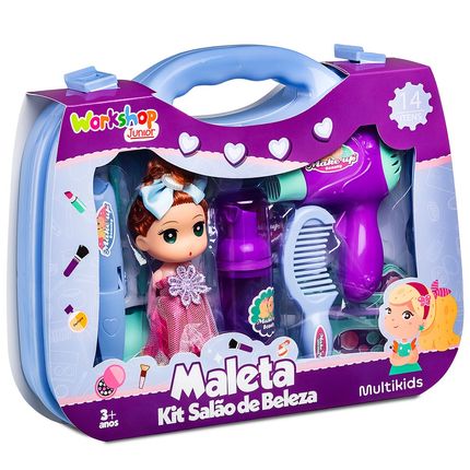 Maleta Kit Salão de Beleza Workshop Jr Multikids - BR2008OUT [Reembalado] BR2008OUT