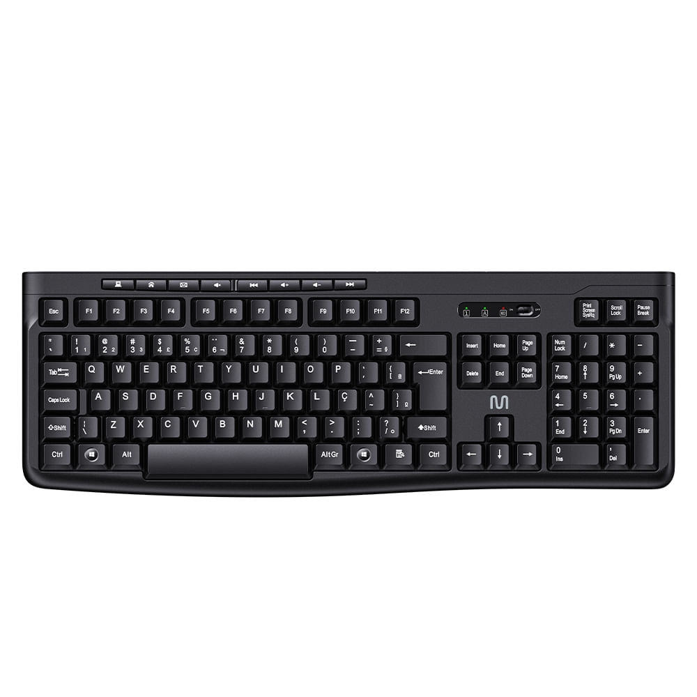 Teclado sem fio TS050 Preto Multi (Multilaser) - TC407OUT [Reembalado]