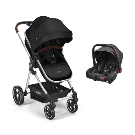 Carrinho Moisés + Bebê Conforto Travel System Jazz 0-22Kg Preto Litet - BB662 BB662