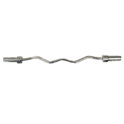 Barra Olímpica EZ-Curl 1.20M Cromada Wellness - WK025I WK025I