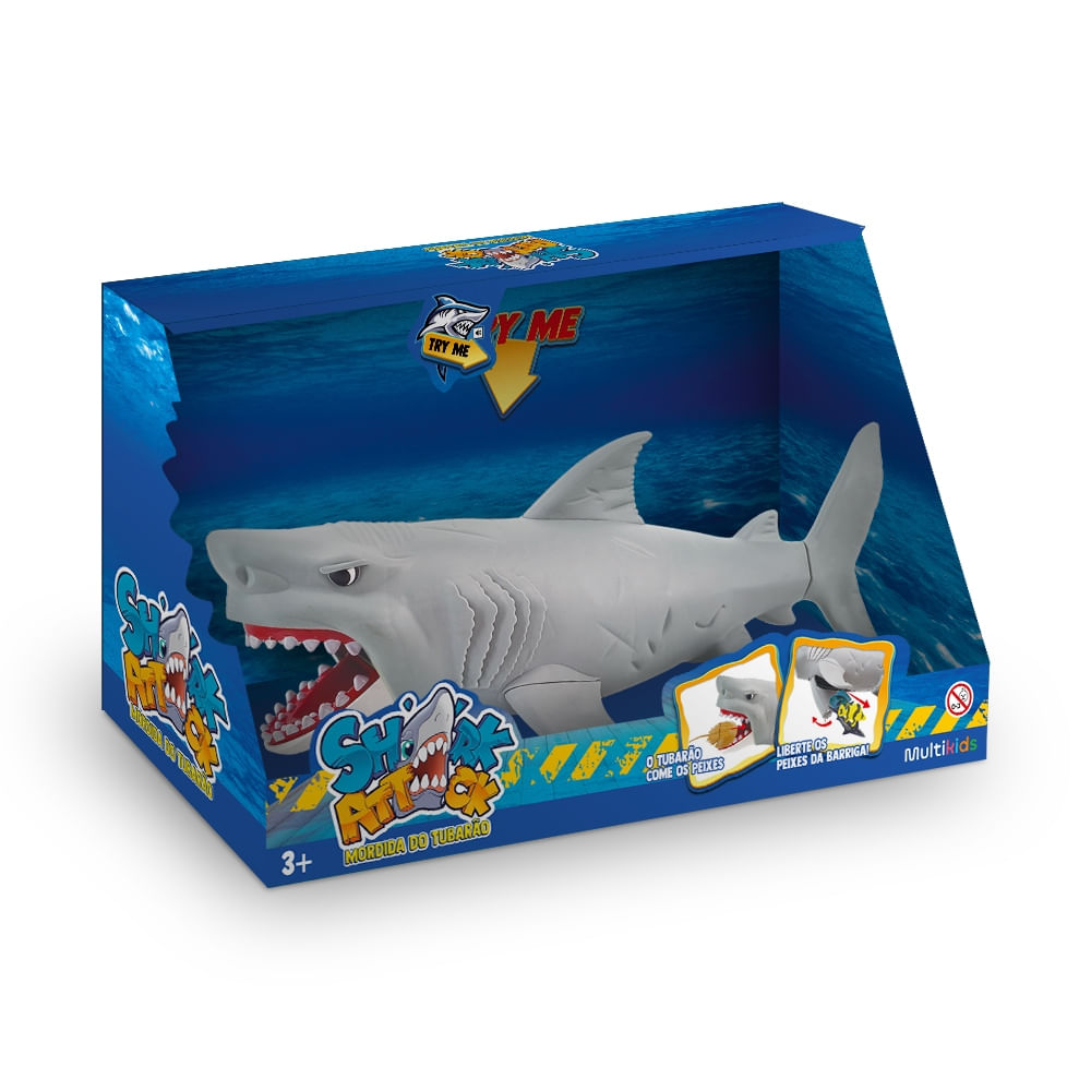 Shark Attack Mordida do Tubarão Com Som  Multikids - BR2493OUT [Reembalado]
