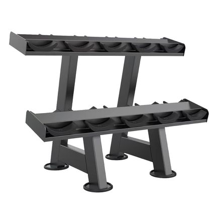 Estante Dupla para 5 pares de Dumbbells Wellness - EM383VI EM383VI