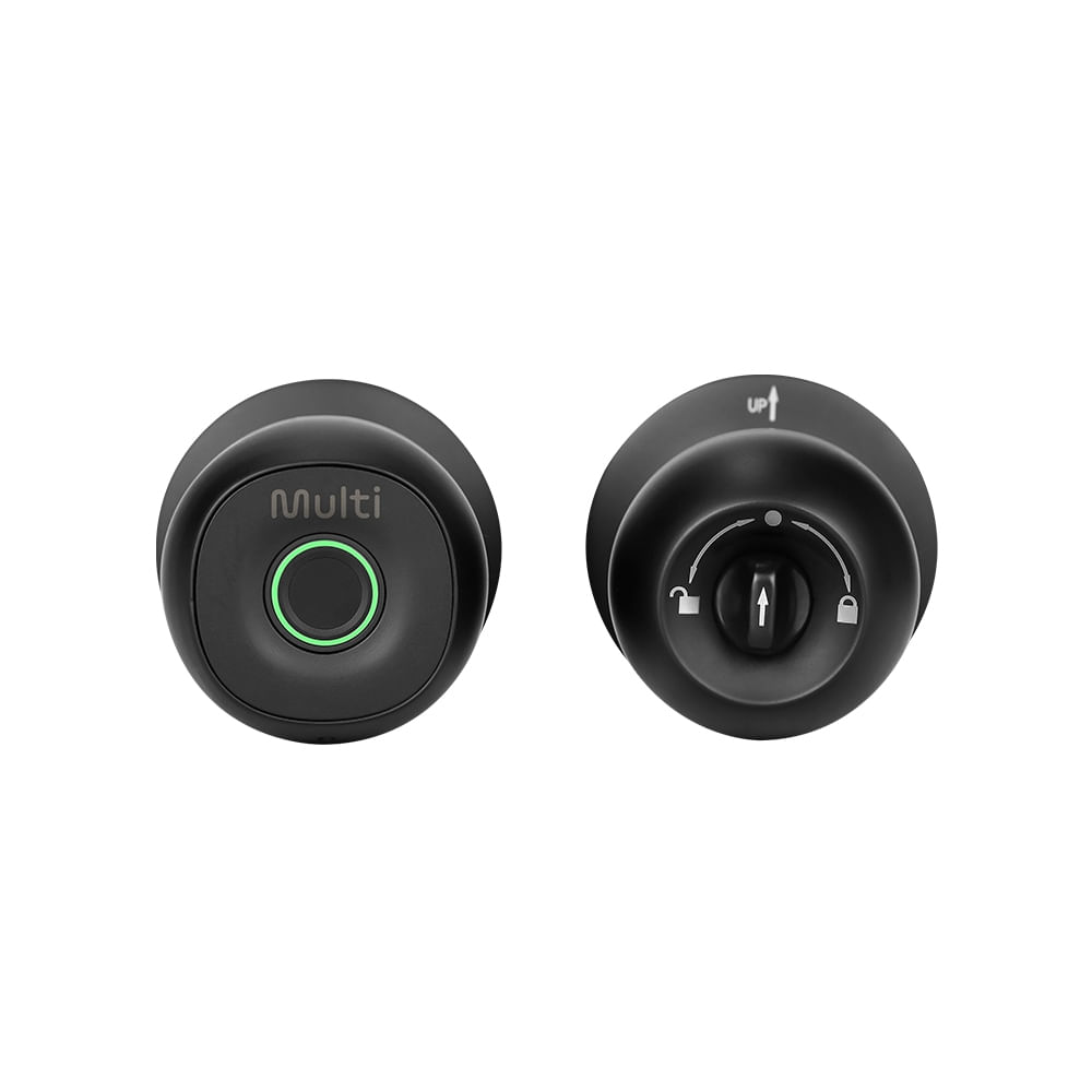 Fechadura Biométrica Smart Bluetooth Preta Multi - SE243E
