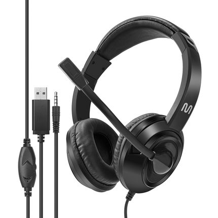 Headset com Fio HF600 Conexão P3 e USB - PH427 PH427