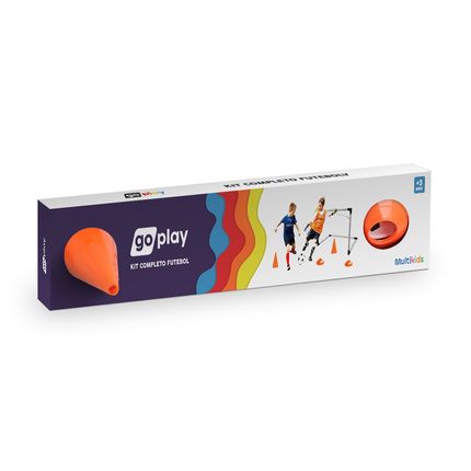 Kit GoPlay Futebol Completo Trave Com Cones Multikids - BR2519 BR2519