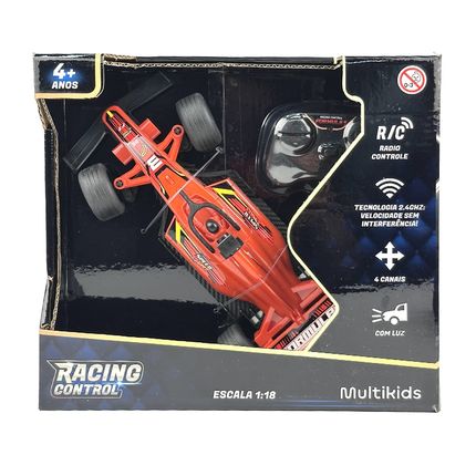 Carrinho Racing Control Formula 1 Vermelho Multikids - BR2805 BR2805