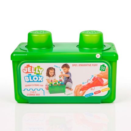 Bloco de Montar Macio Jelly Blox Maleta 2 em 1 30 Peças Multikids - BR2642 BR2642