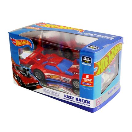 Carrinho de Fricção Hot Wheels Fast Racer Com Luz e Som Multikids - BR2084 BR2084