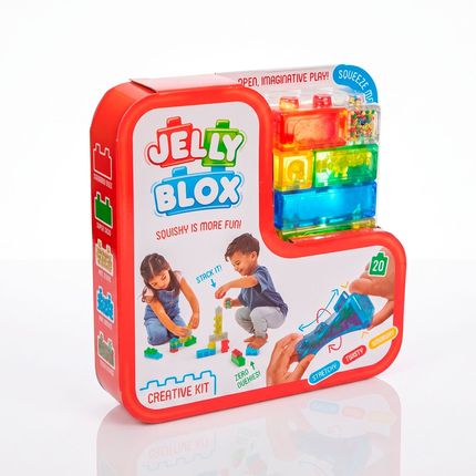 Maleta de Blocos de Montar Jelly Blox Multikids - BR2641 BR2641