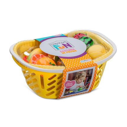Cestinhas de 6 Frutas Creative Fun Indicado para +3 Anos Multikids - BR1114 BR1114