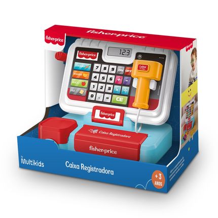 Caixa Registradora Infantil Branca Fisher Price - BR2517 BR2517