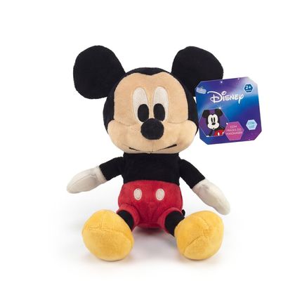 Pelúcia Disney Big Head Mickey Mouse com luz e som Multikids - BR2646 BR2646