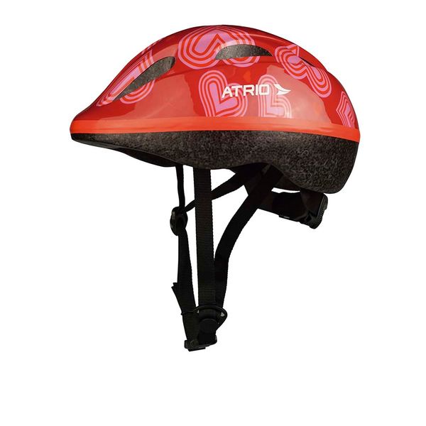 Capacete Infantil Ajustável com Ventilação Estampa de Coração PP Atrio - BI039 BI039