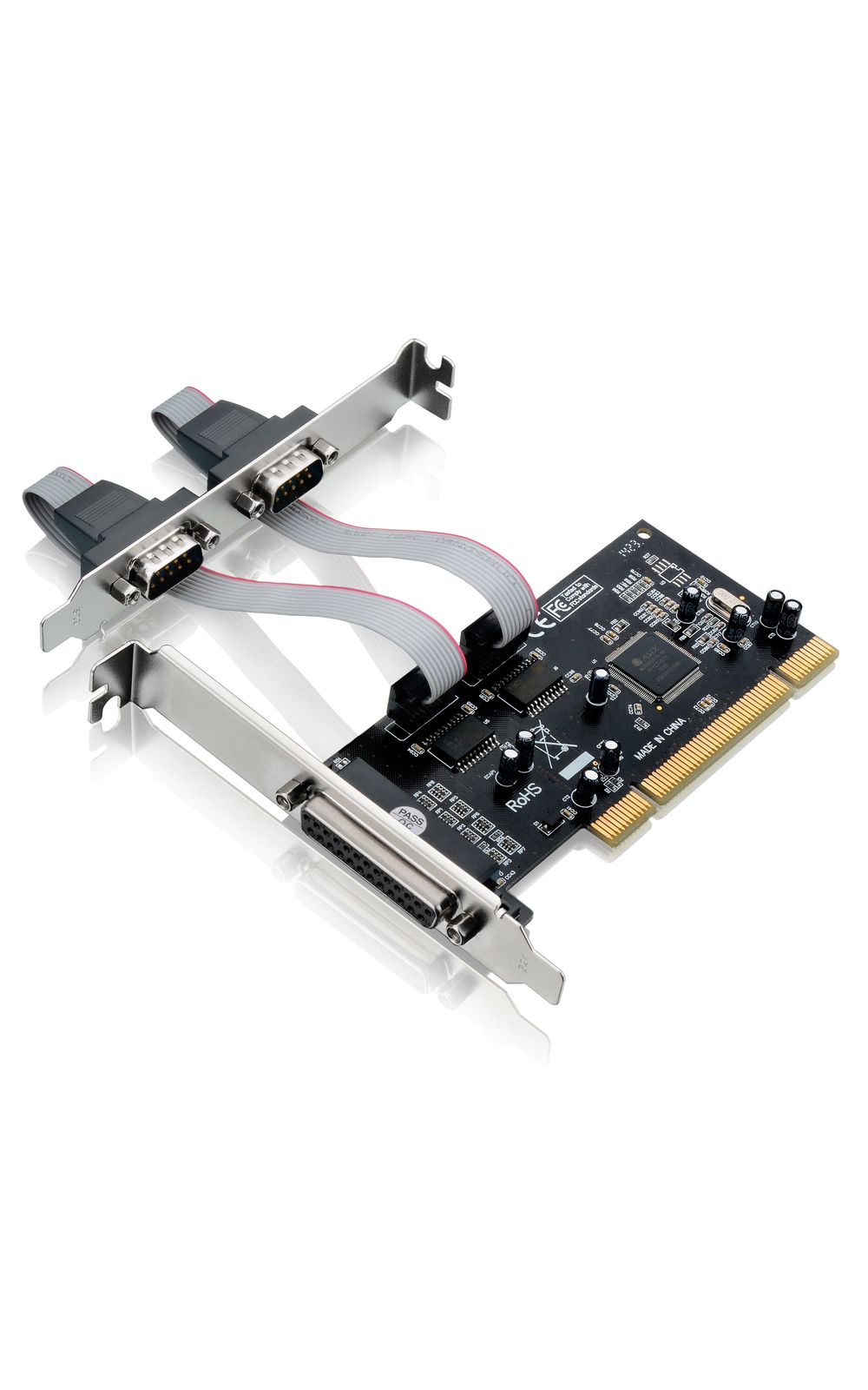 Foto 1 - Placa PCI Multilaser com 2 Portas Seriais + 1 Porta Paralela de 32 Bits - GA129