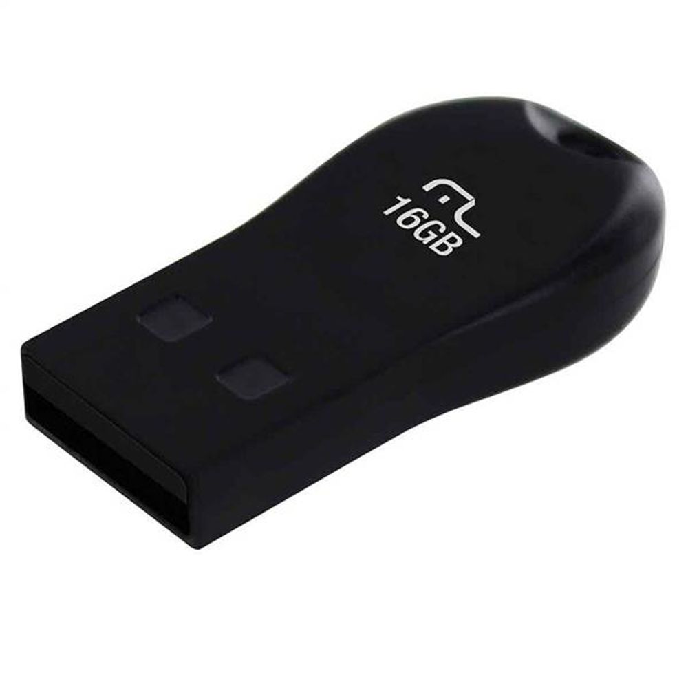 Pen Drive Mini 16gb Usb Leitura 10mb S E Gravacao 3mb S Preto Multilaser Pd771 Multilaser
