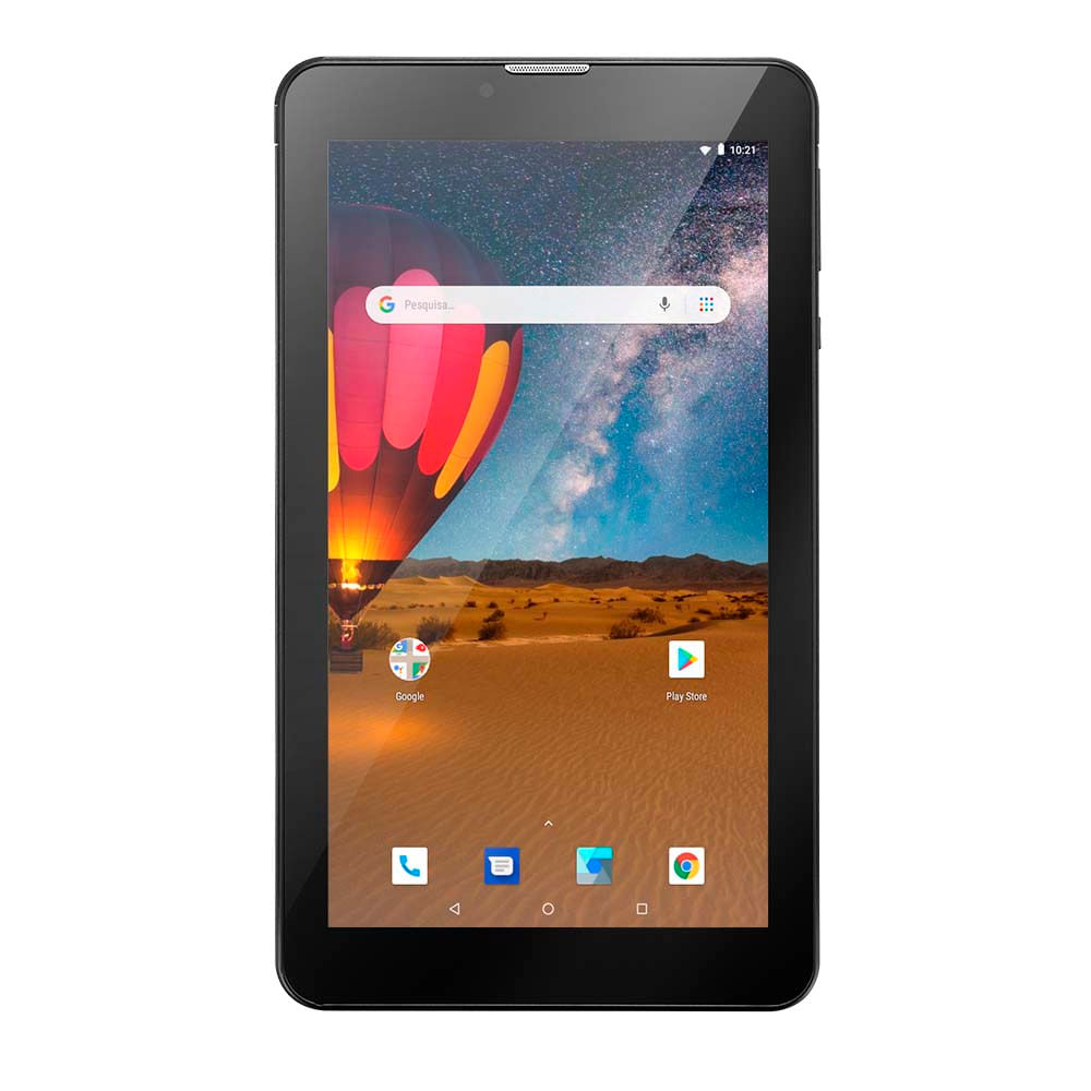 tablet multilaser m7 3g plus dual chip quad core 1 gb de ram memoria 16 gb tela 7 polegadas preto nb304