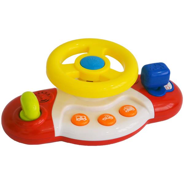 Volante Meu Primeiro Brinquedo Interativo Alimentação por 2 Pilhas AA Indicado para +12 Meses Multikids Baby - BR1025 BR1025