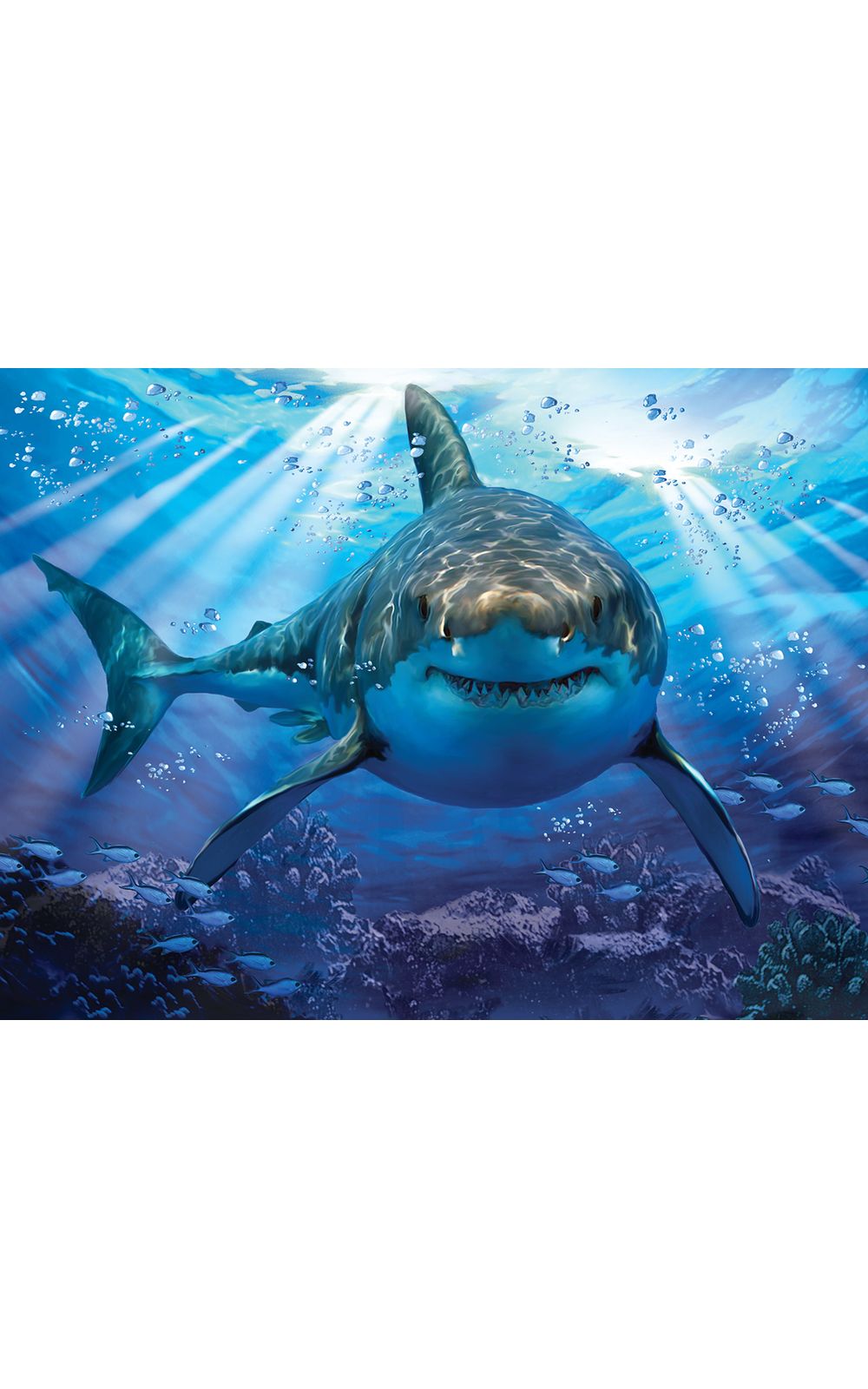Foto 2 - Quebra Cabeça Super 3D Modelo Tubarão com 500 Peças Multikids - BR1054