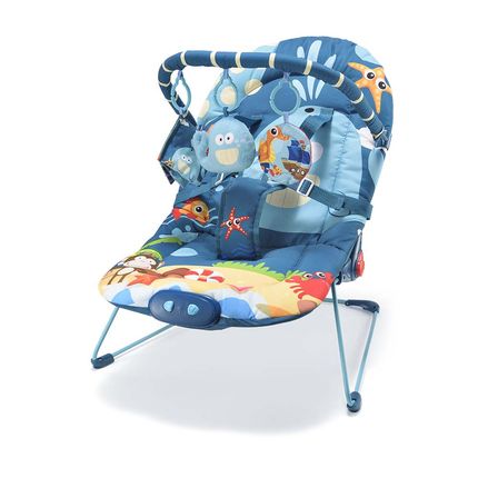 Cadeira de Descanso para Bebês Little Nap Baleia 0-15kg Azul Multikids Baby - BB360 BB360