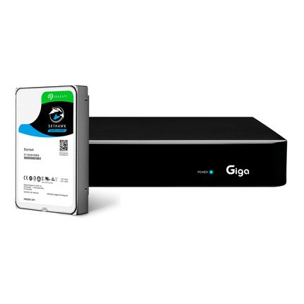 Gravador de Vídeo Digital 1080N 4 Canais com HD 1TB Seagate - GS0466 GS0466