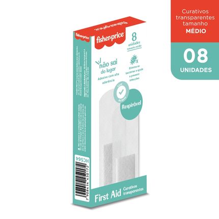 Curativo Transparente - Caixa Com 8 - Fisher Price - HC564OUT [Reembalado] HC564OUT