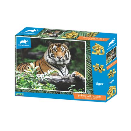 Quebra Cabeça Super 3D Modelo Tigre com 500 Peças Multikids - BR1059X [Reembalado] BR1059X