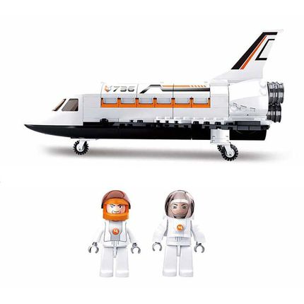 Blocos Cubic Astronautas Ônibus Espacial 231pçs Multikids - BR1034OUT [Reembalado] BR1034OUT