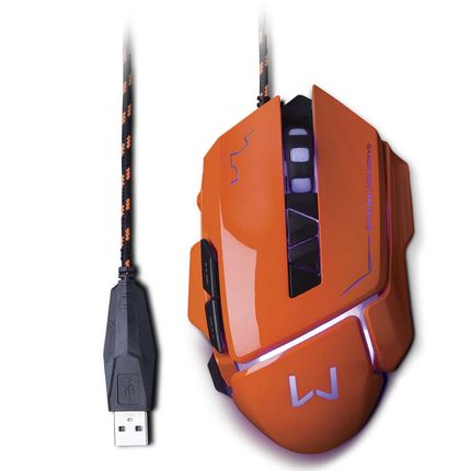 Warrior Ivor Mouse Gamer 3200DPI Laranja - MO263X [Reembalado] MO263X