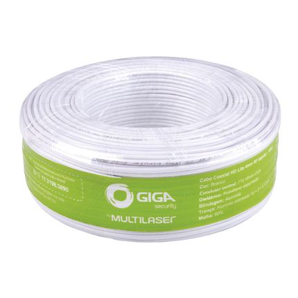 Cabo Coaxial CCA Bipolar 100 metros Giga - GS0234OUT [Reembalado] GS0234OUT