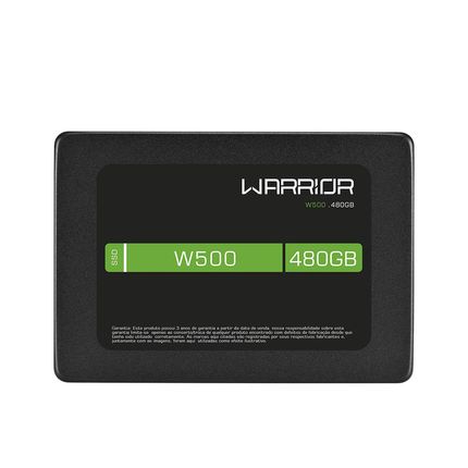 SSD Warrior Gamer 2.5 Pol.  480GB W500 Gravação Até 500 Mb/S SATA - SS410OUT [Reembalado] SS410OUT
