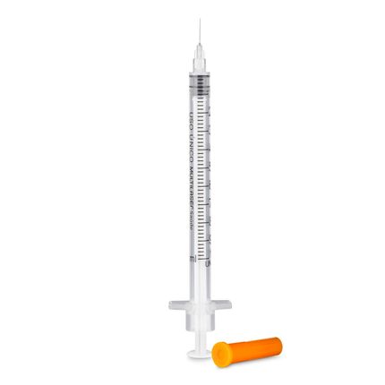 Seringa de Insulina 1ml - Com Agulha - Cx com 100UN - Multi Saúde - HC459OUT [Reembalado] HC459OUT