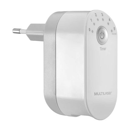 Carregador de Parede 2 Portas USB 2,4A com Timer e Plug Dobrável Branco Multilaser - CB139 CB139