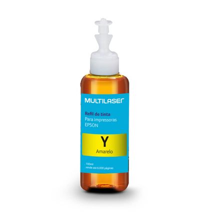 Refil de Tinta Para Impressoras Epson T664 100ml Amarelo - RF008OUT [Reembalado] RF008OUT