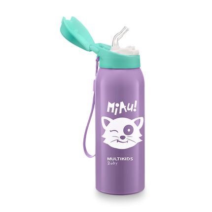 Copo Térmico com Canudo Keep it Cool Lilas Multikids Baby - BB1106OUT [Reembalado] BB1106OUT