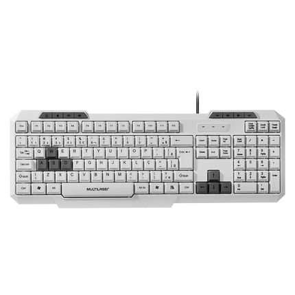 Teclado Gamer Slim Branco Multi - TC267 TC267